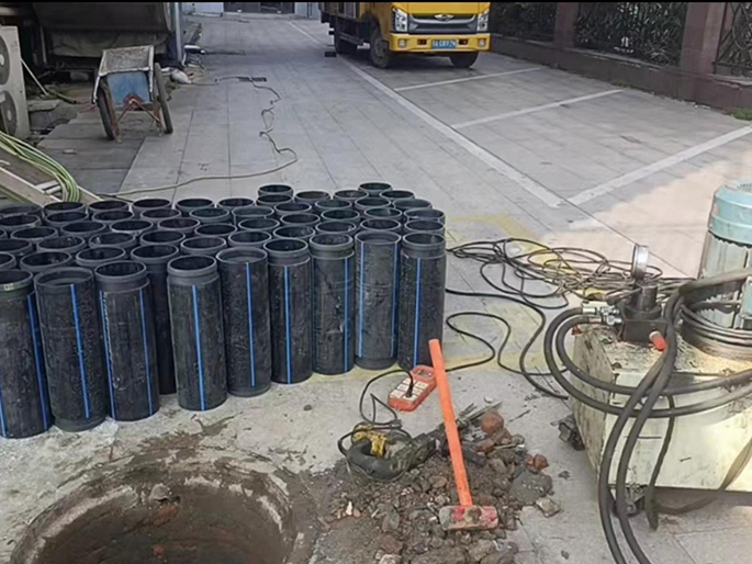 正阳PE置换管厂家 DN315置换管 非开挖管短管置换